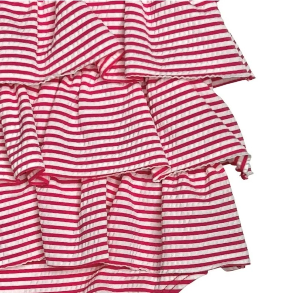 Baby Boden Seersucker Ruffle‎ Swimsuit